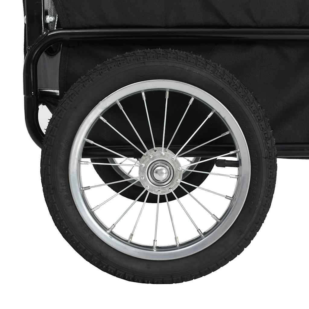 Vidaxl - Remorque de vélo pour chiens et poussette 2-en-1 gris et bleu vidaXL 91763 - Imagen 6