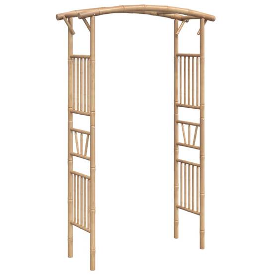 Arche Rosiers Bambou Naturel Tonnelle Jardin Style Rustique Résistant Intempéries 118cm - ComfortXL Outdoor Living - Image 2
