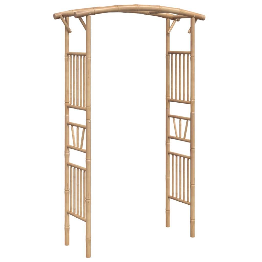 Arche Rosiers Bambou Naturel Tonnelle Jardin Style Rustique Résistant Intempéries 118cm - ComfortXL Outdoor Living - Image 2