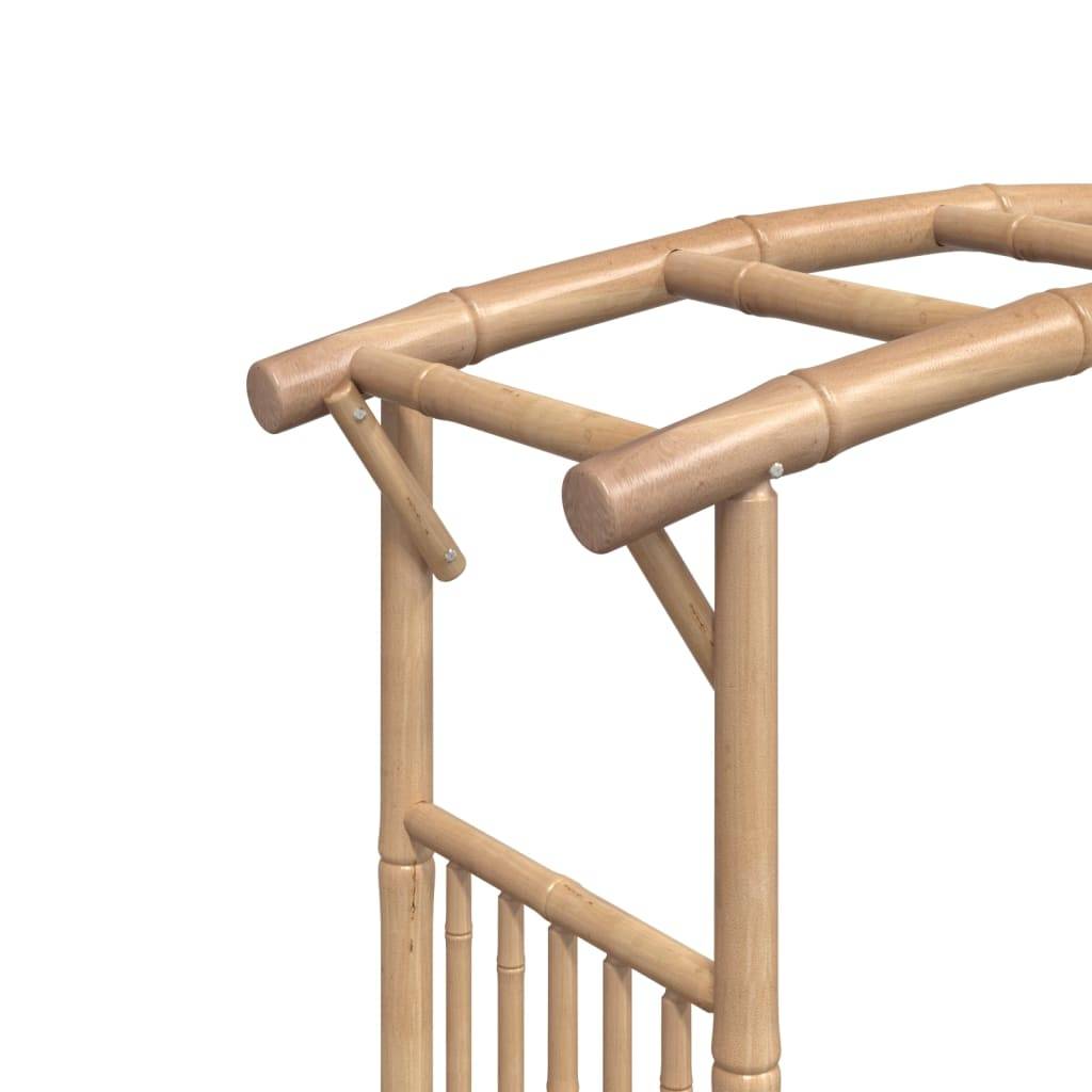 Arche Rosiers Bambou Naturel Tonnelle Jardin Style Rustique Résistant Intempéries 118cm - ComfortXL Outdoor Living - Image 6