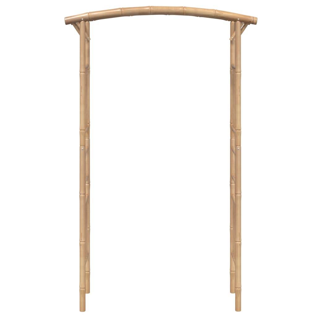 Arche Rosiers Bambou Naturel Tonnelle Jardin Style Rustique Résistant Intempéries 118cm - ComfortXL Outdoor Living - Image 4