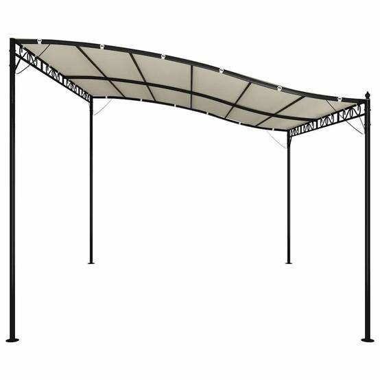 Store banne | Auvent crème 4x3 m 180 g/m² tissu et acier Maison Chic - Image 5