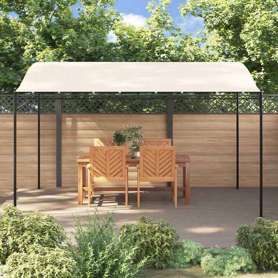Store banne | Auvent crème 4x3 m 180 g/m² tissu et acier Maison Chic - Image 3