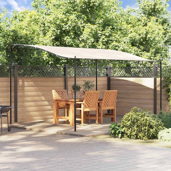 Store banne | Auvent crème 4x3 m 180 g/m² tissu et acier Maison Chic - Image 2