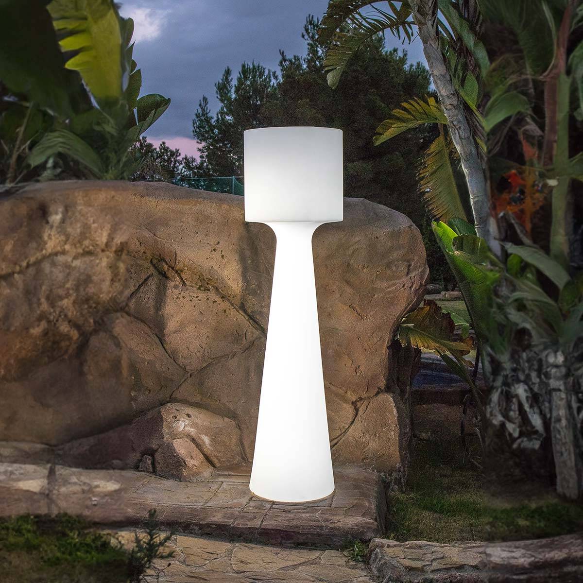 Lampadaire 140 cm de haut avec câble pour l'intérieur et l'extérieur. Lumière LED blanc chaud. GRACE - Imagen 3