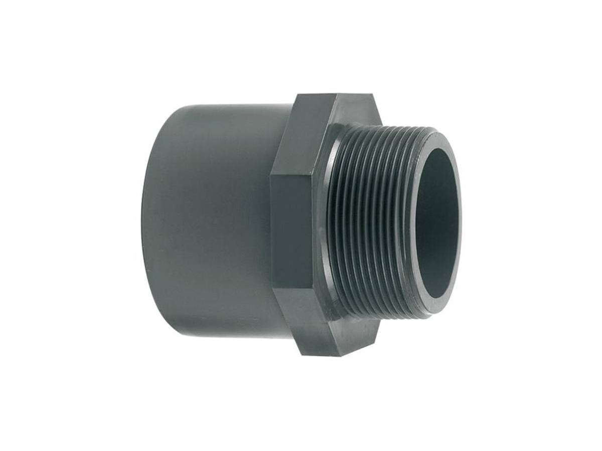 Fitt - Embout mixte PVC pression M/F fileté 50 x 63 x 1" 1/2 - Fitt - Imagen 1