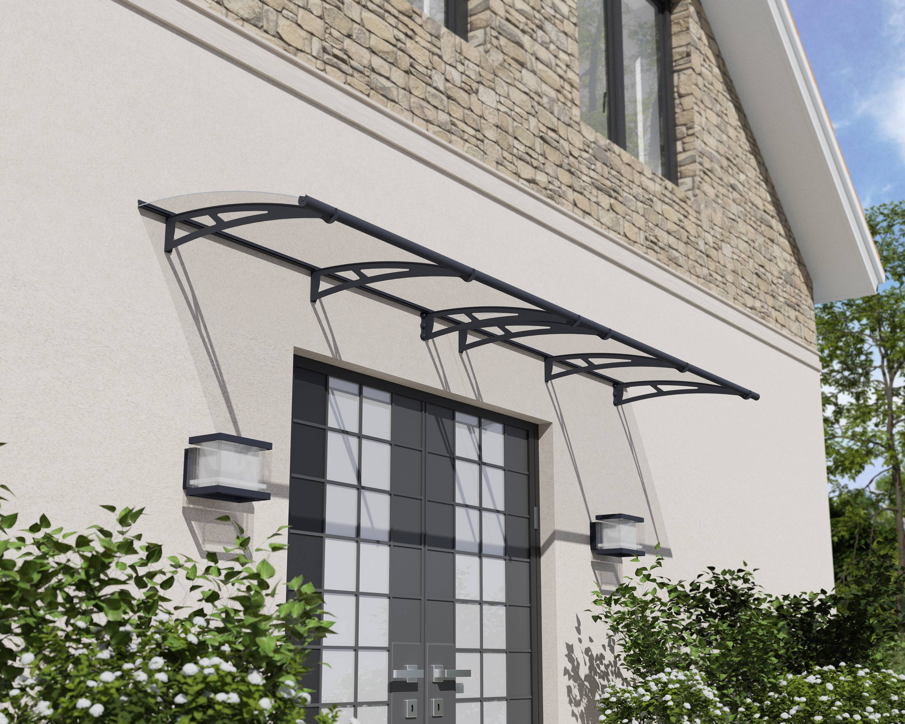 Canopia by Palram - Canopia Marquise de porte Aquila Gris 412 X 91.5 - Imagen 2