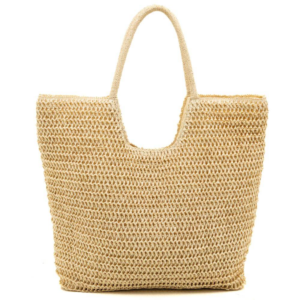 Aubry Gaspard - Sac cabas tressé naturel - Imagen 3