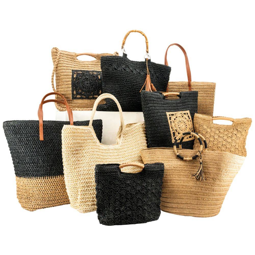 Aubry Gaspard - Sac cabas tressé naturel - Imagen 2
