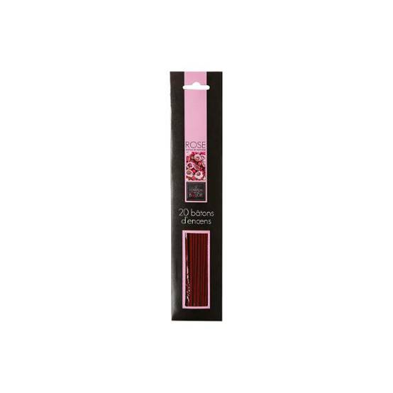 Lot de 20 Bâtons d'Encens 25cm Rose