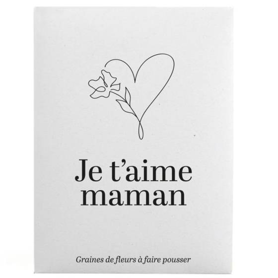 Radis et Capucine - Radis et Capucine - Sachet message - Maman je t'aime