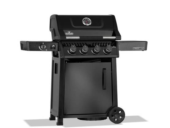 Napoleon - Barbecue gaz Freestyle 425 noir 4 brûleurs + 1 réchaud latéral + Rôtissoire + Plateau charbon - Napoléon - Image 6