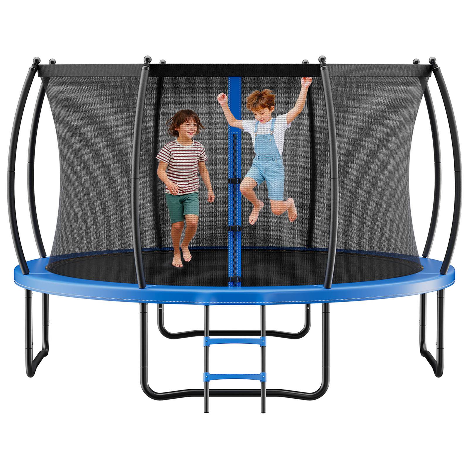 Vevor - VEVOR Trampoline extérieur 427 x 427 cm, structure acier antirouille, filet de sécurité 360%2B, coussin épais, capacité 204 kg, certifié ASTM. - Image 1