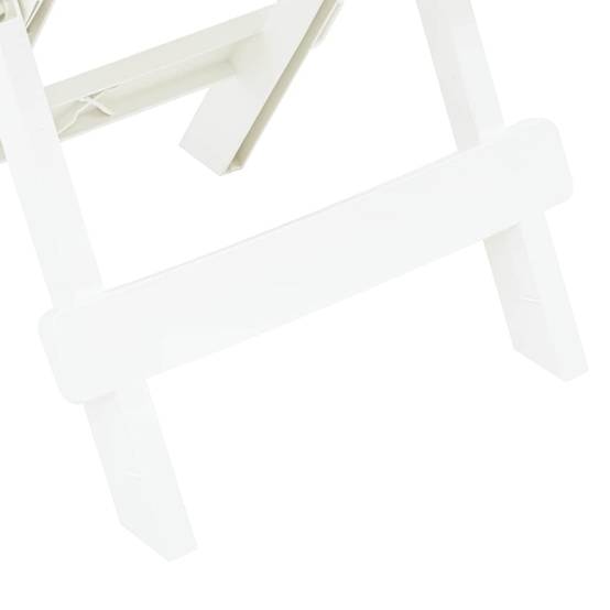 Table pliable de jardin plastique blanc 45 x 43 x 50 cm - PANGIVO - Image 5