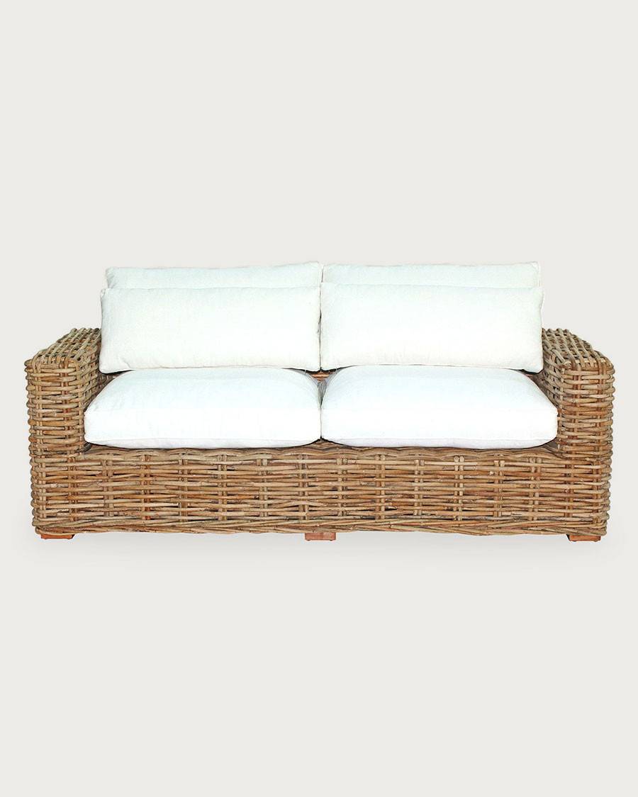 Cassiopée - Canapé de jardin en rotin 3 places - UNIQKA - Imagen 9