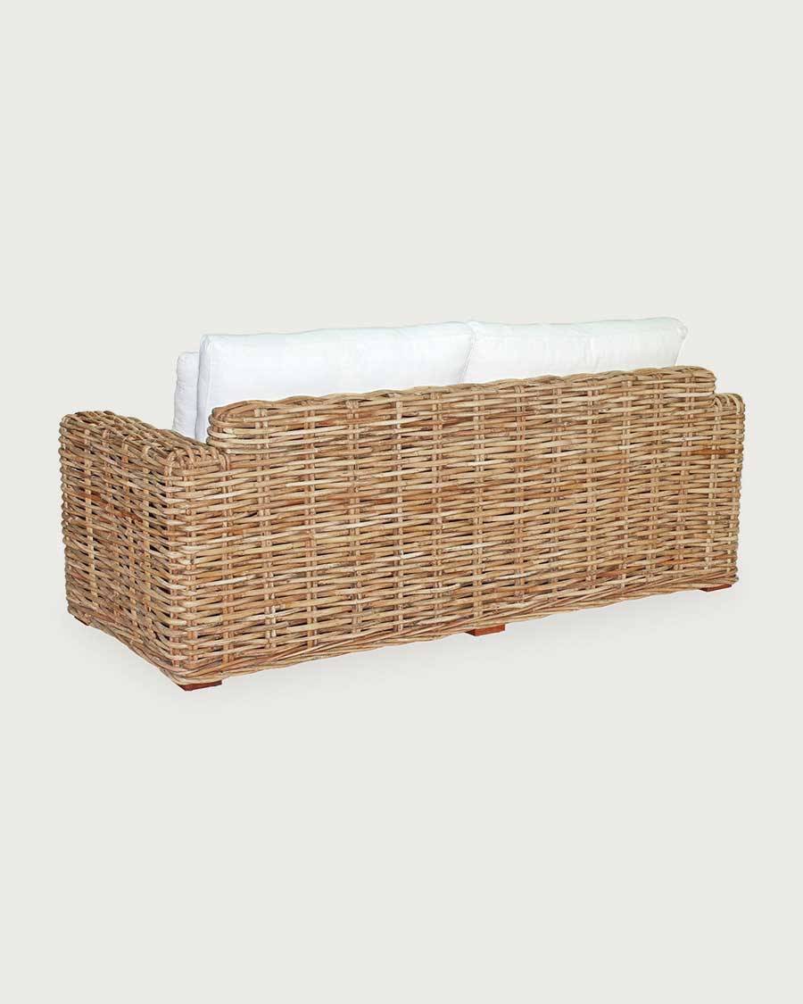 Cassiopée - Canapé de jardin en rotin 3 places - UNIQKA - Imagen 5