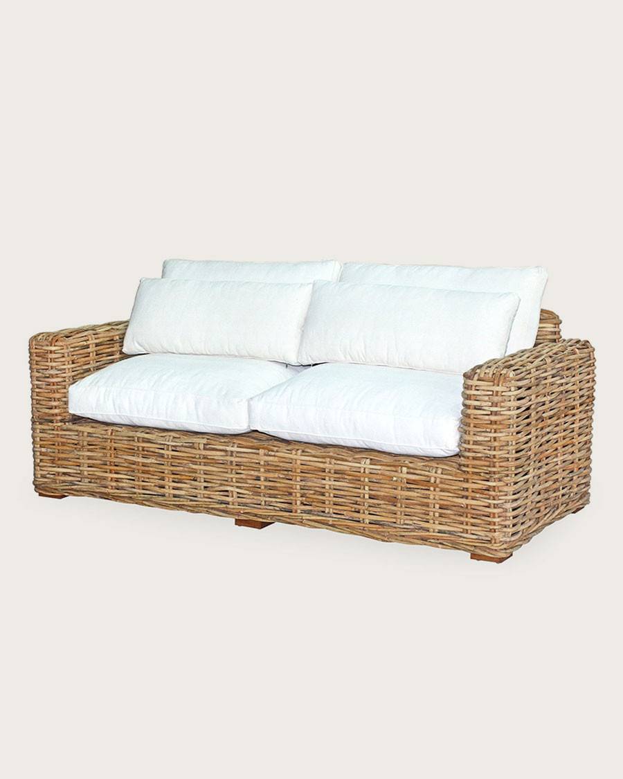 Cassiopée - Canapé de jardin en rotin 3 places - UNIQKA - Imagen 1