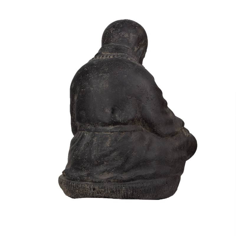 Jardinex - Statue jardin moine bouddhiste assis (grand format) - Gris 47 cm - Jardinex - Image 9