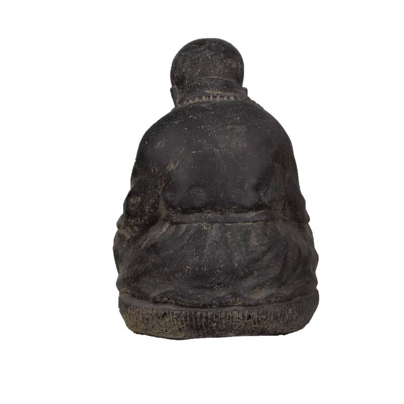 Jardinex - Statue jardin moine bouddhiste assis (grand format) - Gris 47 cm - Jardinex - Image 8