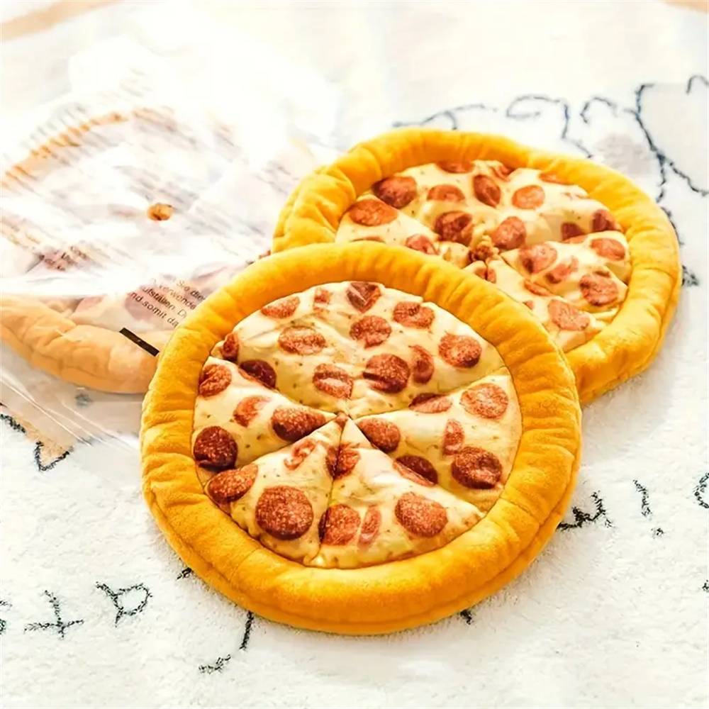 Jouet en peluche pizza pepperoni pour chien MCBOSON - Image 2