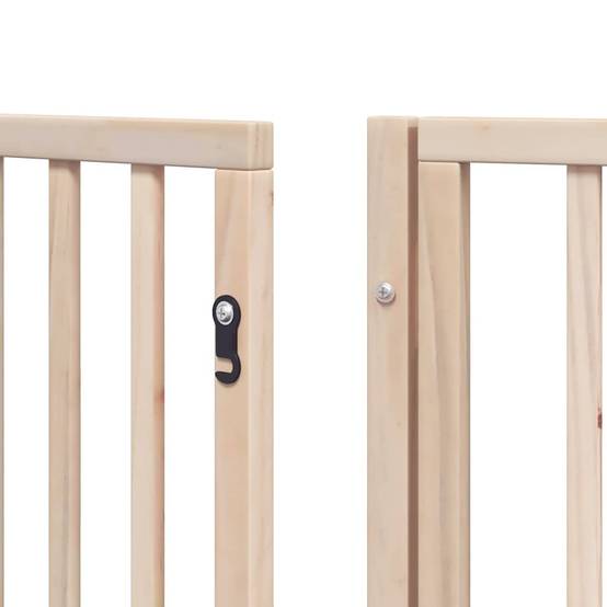 Grande barrière haute chien bois pliable 8 panneaux intérieur Brun 640x90 cm – ComfortXL Outdoor Living - Image 7