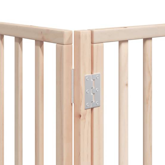 Grande barrière haute chien bois pliable 8 panneaux intérieur Brun 640x90 cm – ComfortXL Outdoor Living - Image 8