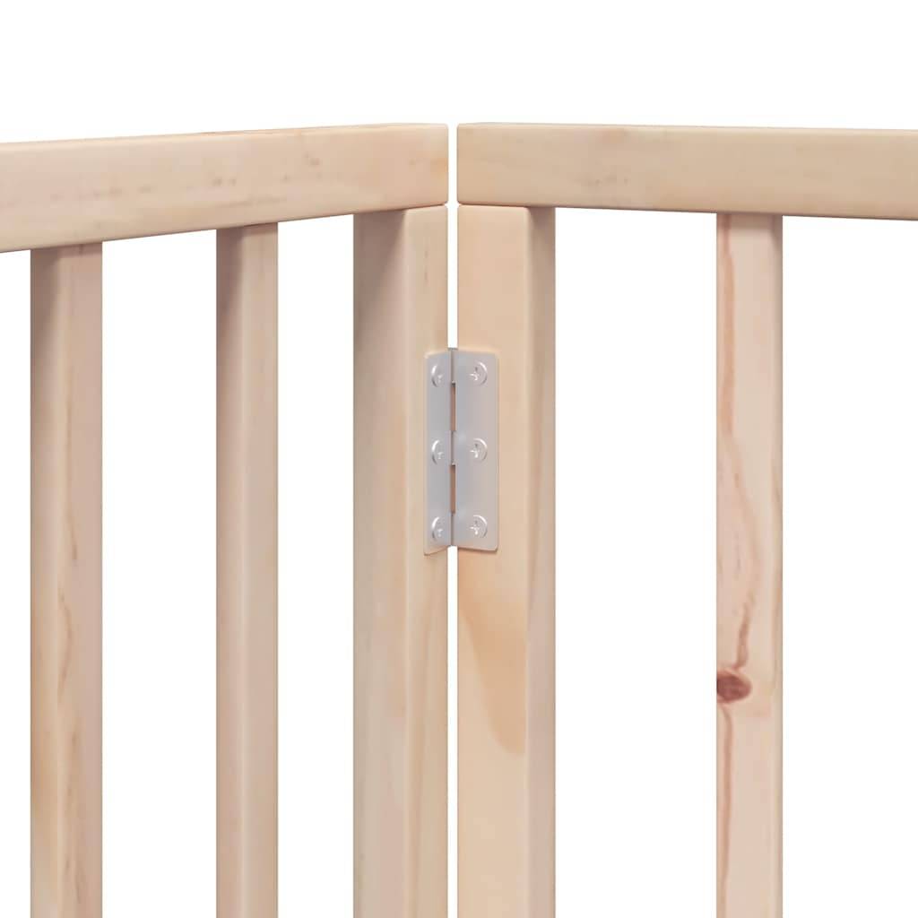 Grande barrière haute chien bois pliable 8 panneaux intérieur Brun 640x90 cm – ComfortXL Outdoor Living - Image 6