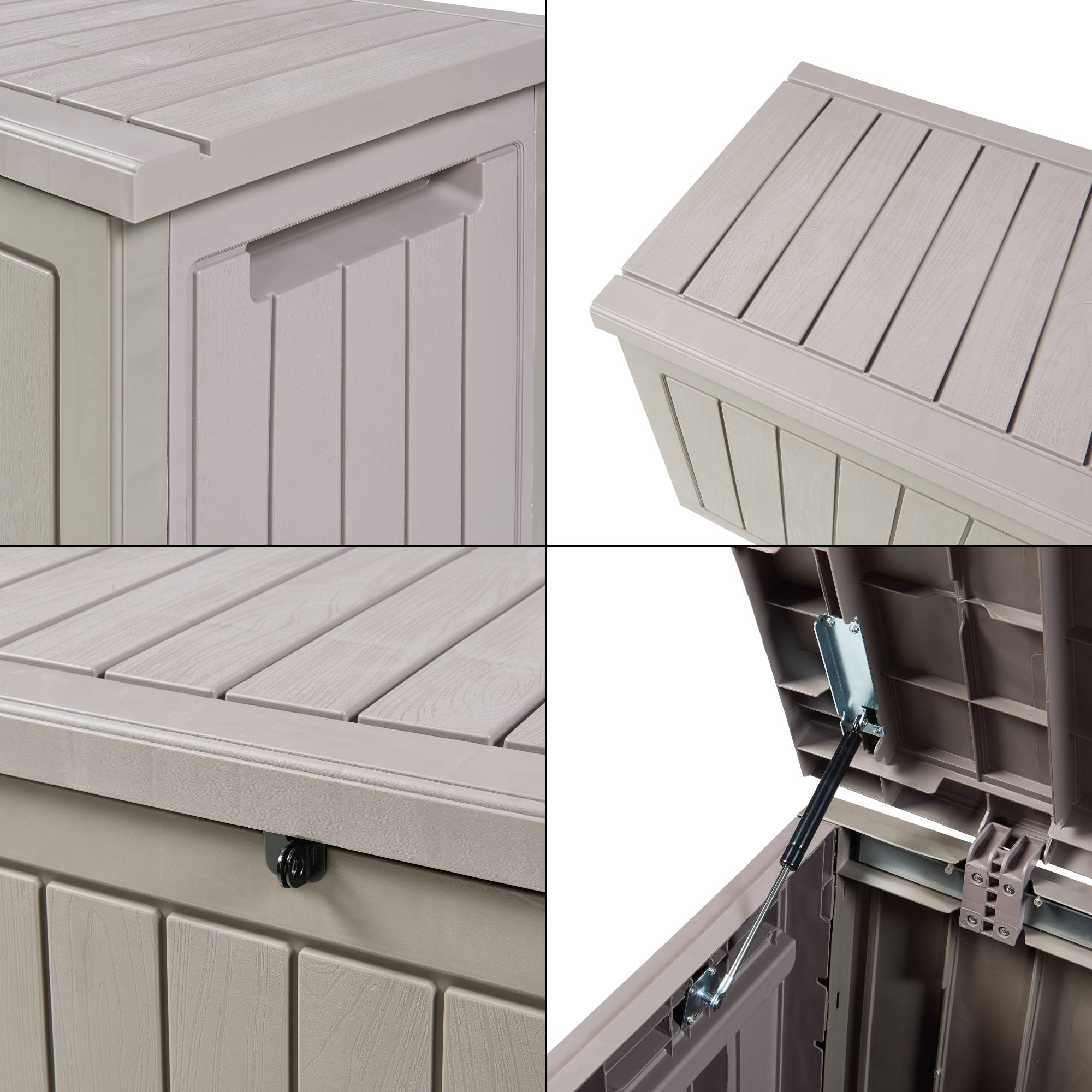 Casa.Pro - Coffre de rangement Filetto 124 x 53 x 57 cm effet bois beige casa.pro - Imagen 7