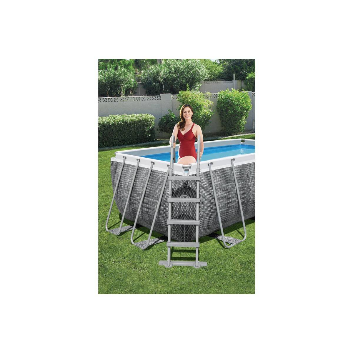 Bestway - Piscine tubulaire rectangulaire Power Steel 4,12 x 2,01 x 1,22 m - Bestway - Imagen 5