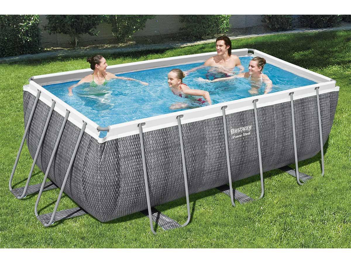 Bestway - Piscine tubulaire rectangulaire Power Steel 4,12 x 2,01 x 1,22 m - Bestway - Imagen 2