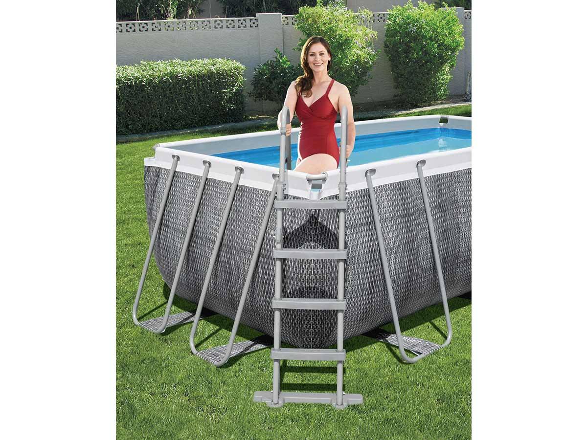 Bestway - Piscine tubulaire rectangulaire Power Steel 4,12 x 2,01 x 1,22 m - Bestway - Imagen 4
