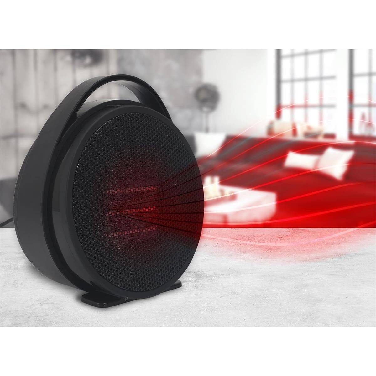 Chauffage d'Appoint Soufflant 800W Noir - FELICE - Image 4