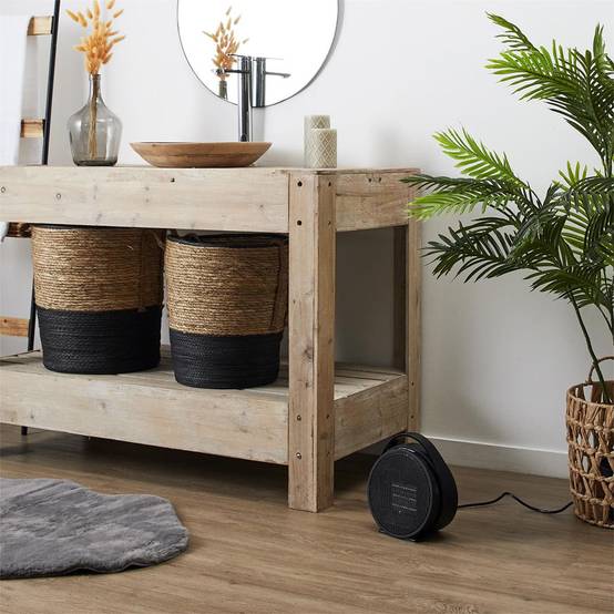 Chauffage d'Appoint Soufflant 800W Noir - FELICE - Image 3