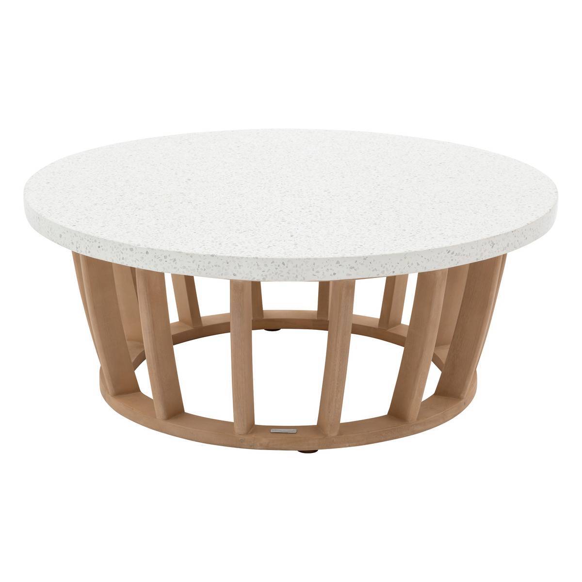Hesperide - Table basse de jardin ronde "Lemindo" 100cm en eucalyptus Hespéride - Image 1