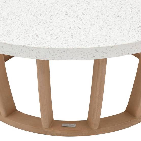 Hesperide - Table basse de jardin ronde "Lemindo" 100cm en eucalyptus Hespéride - Image 2