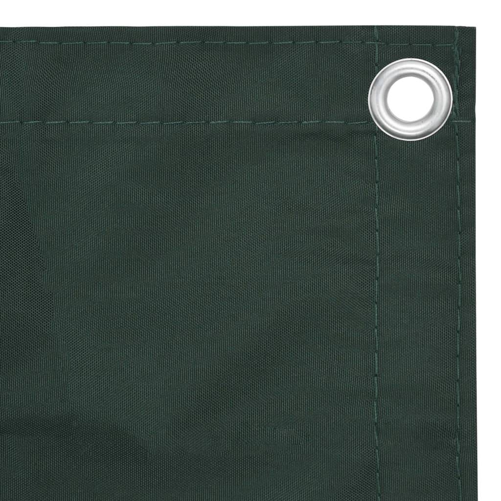 Helloshop26 - Écran de balcon brise pare vue protection confidentialité vert foncé 120 x 400 cm tissu oxford - Imagen 3