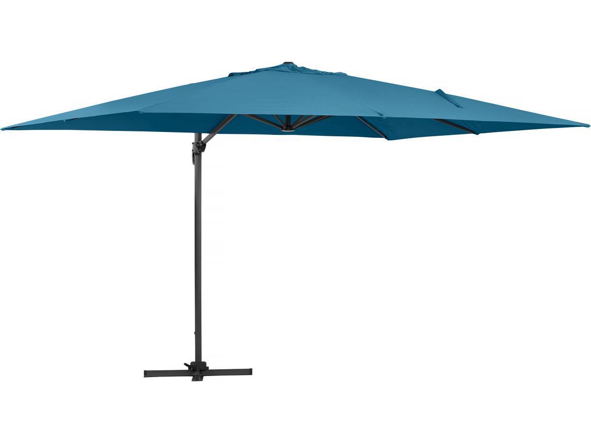 Habitat Et Jardin - Parasol Jardin Déporté Alu "sun 4" - Rectangle - 3 X 4 M - Bleu + Housse De Protection -habitat Et Jardin - Imagen 3