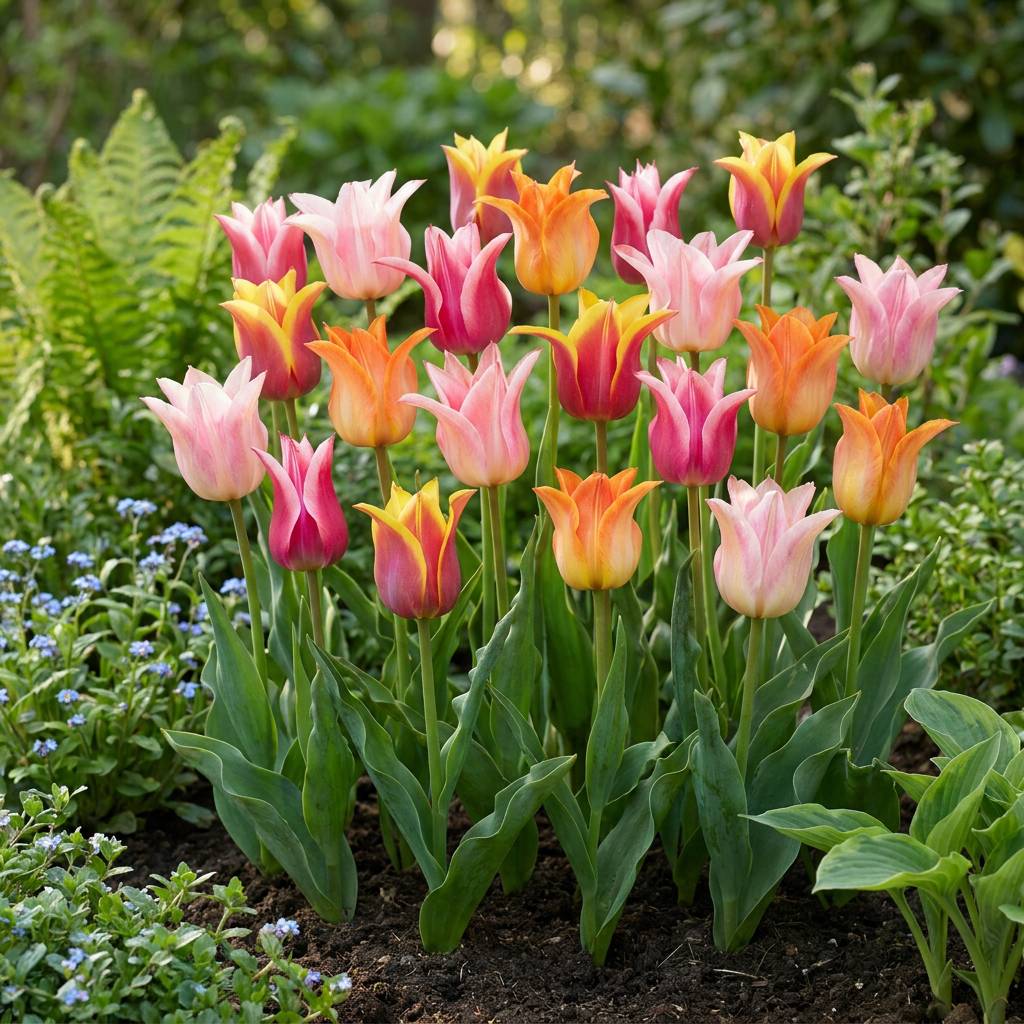 La Green Touch - Tulipe fleur de lis Ballade en mélange - 12 bulbes - calibre 11/12 - Image 2