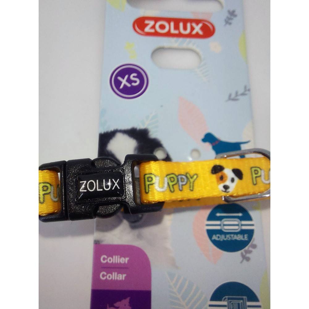 Zolux - zolux - Collier PUPPY MASCOTTE 8 mm 16 à 25 cm couleur jaune pour chiots - Image 4