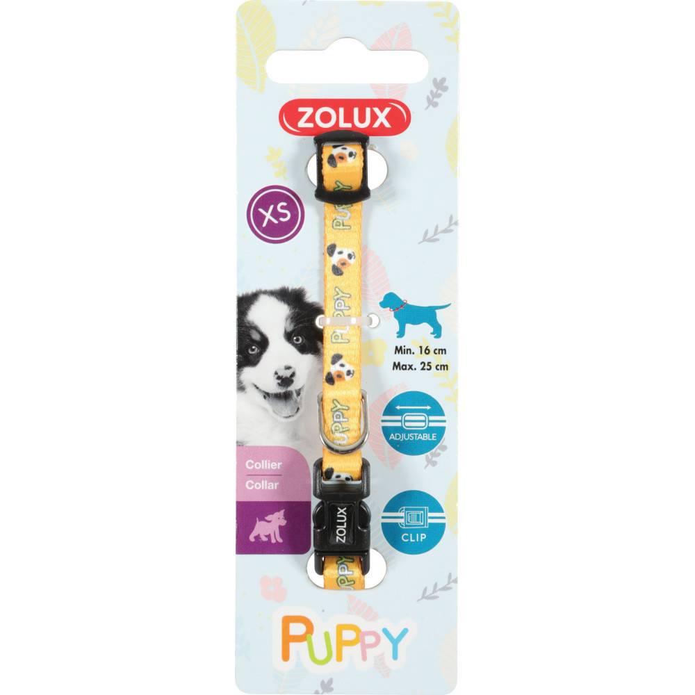Zolux - zolux - Collier PUPPY MASCOTTE 8 mm 16 à 25 cm couleur jaune pour chiots - Image 2
