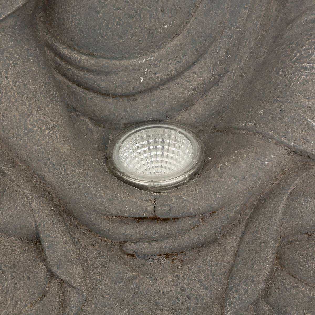 Lampe solaire Bouddha gris ardoise H43cm ATMOSPHERA CREATEUR D'INTERIEUR - Imagen 4