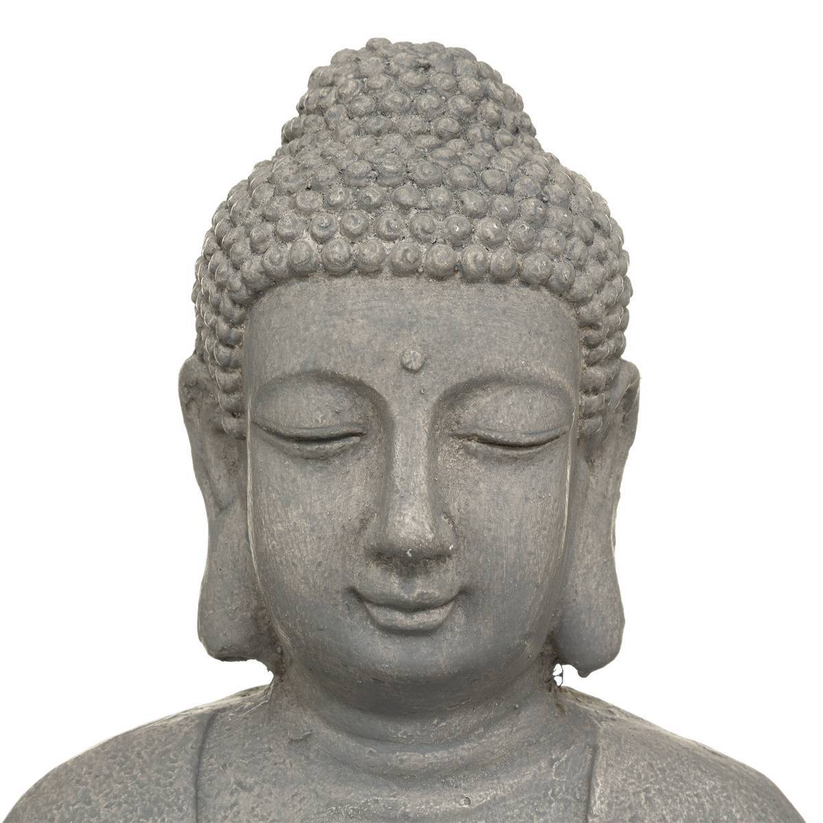 Lampe solaire Bouddha gris ardoise H43cm ATMOSPHERA CREATEUR D'INTERIEUR - Imagen 3