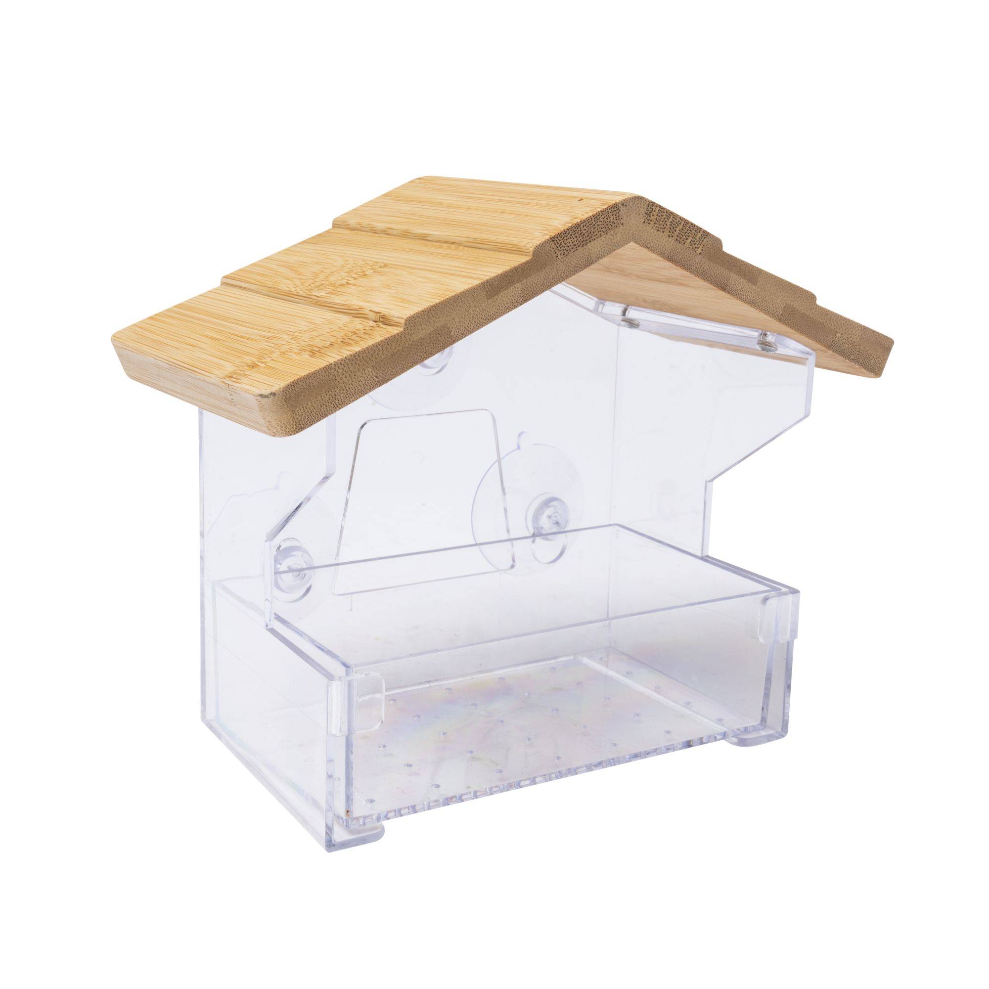 Zolux - Mangeoire de fenêtre Bamboo S, 20 x 11x 17 cm pour oiseaux - Imagen 4