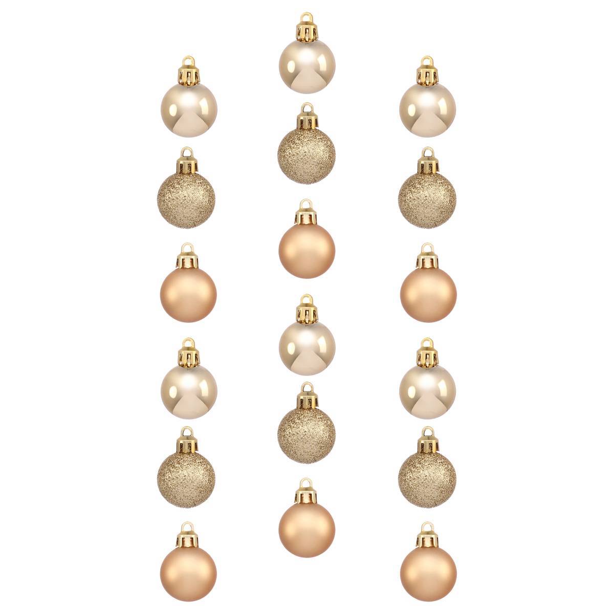 Fééric Lights & Christmas - Lot de 18 boules D.3cm or - Atmosphera Créateur d'intérieur - Imagen 2