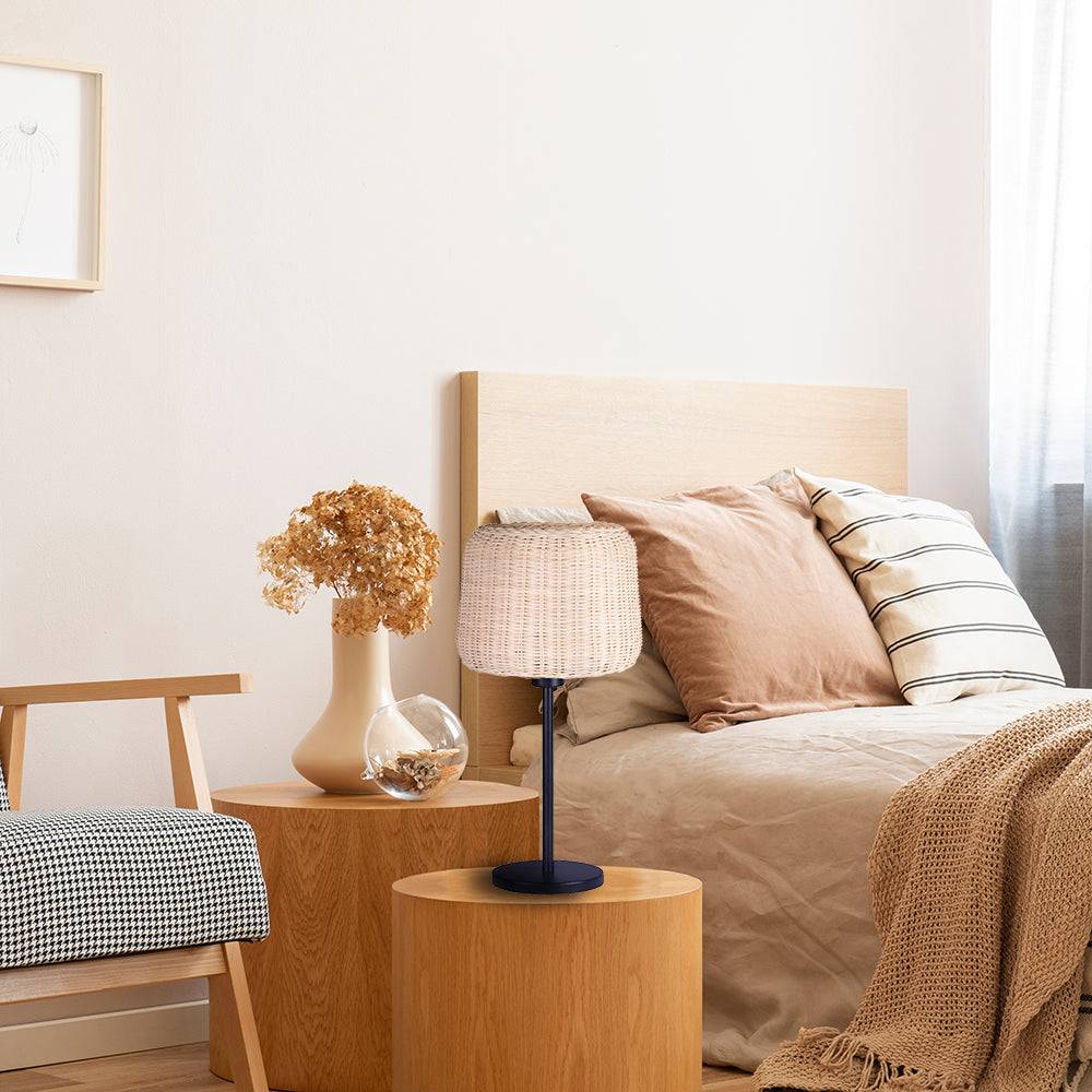 Lumisky - Lampe intérieur ISIDORA Beige Rotin H44CM - Imagen 2