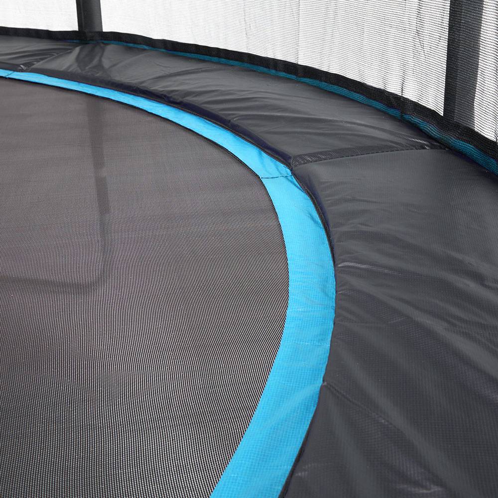 Kangui - Trampoline Ø 430cm + filet de sécurité + échelle + bâche - PUNCHI 430 Bleu Kangui - Image 7