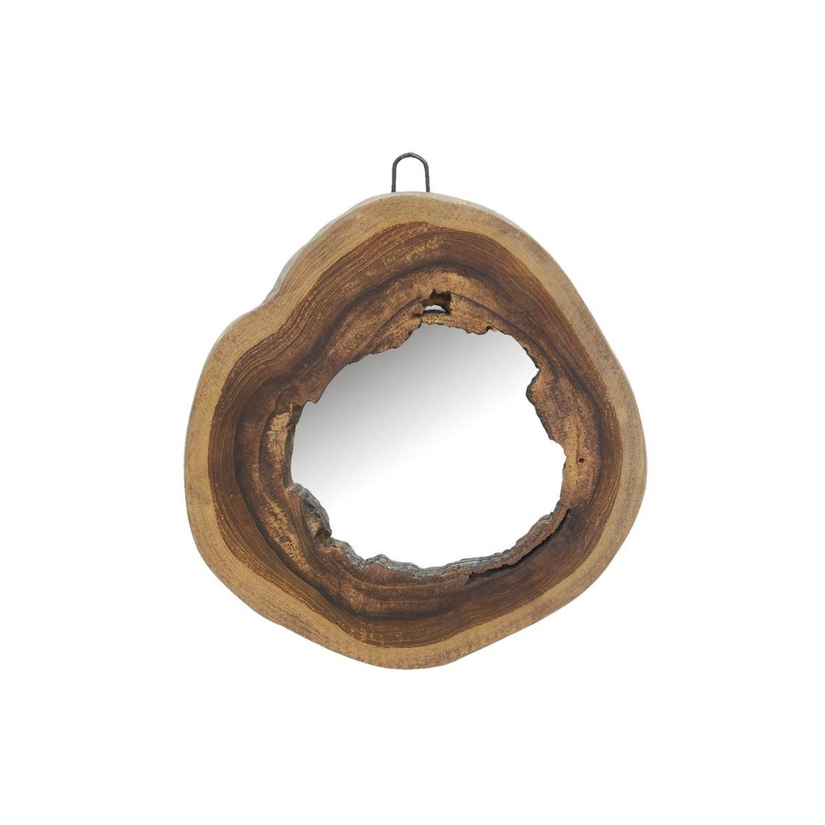 Aubry Gaspard - Miroir rond en teck naturel - Imagen 1