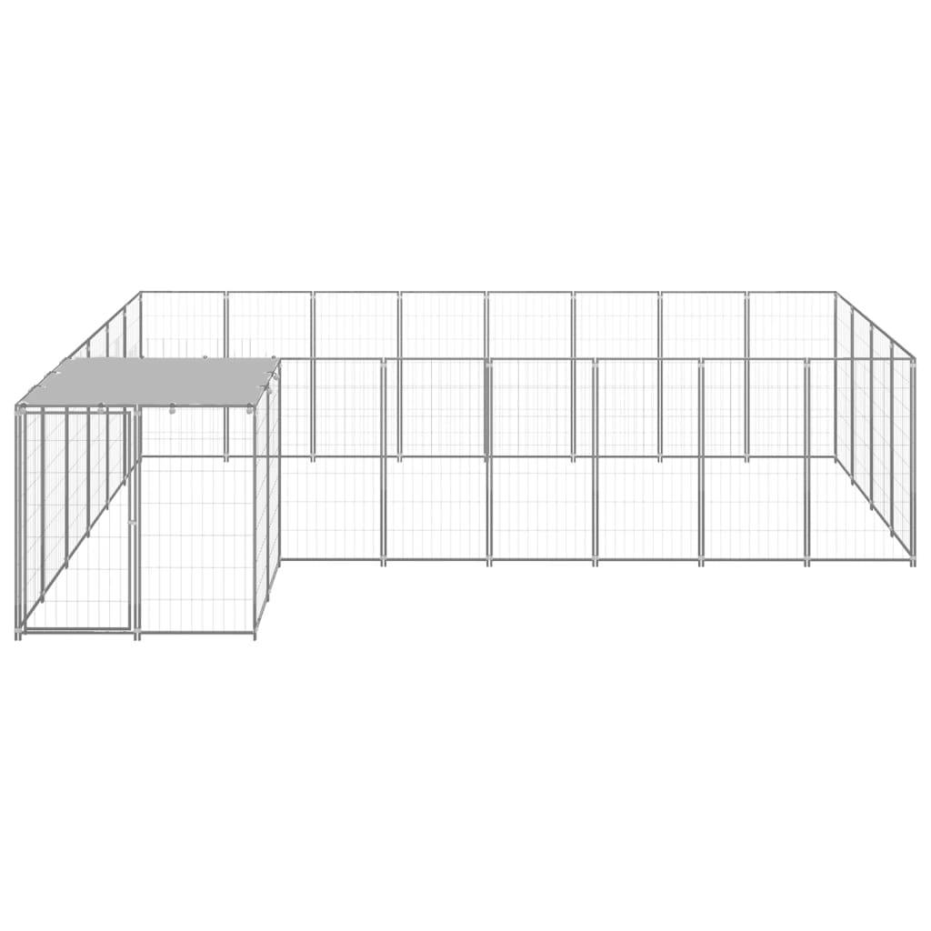 Vidaxl - Chenil Argenté 10,89 m² Acier vidaXL 3082232 - Imagen 6