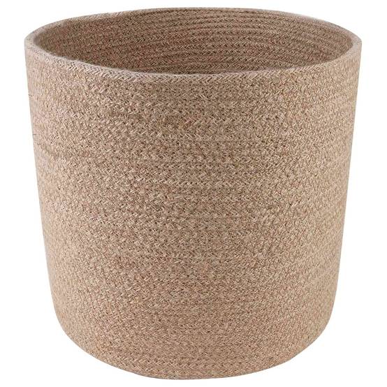 Ensemble de 2 pots à plantes jute naturel 28 x 28 x 28 cm, Poids:2.08kg - PANGIVO - Image 2