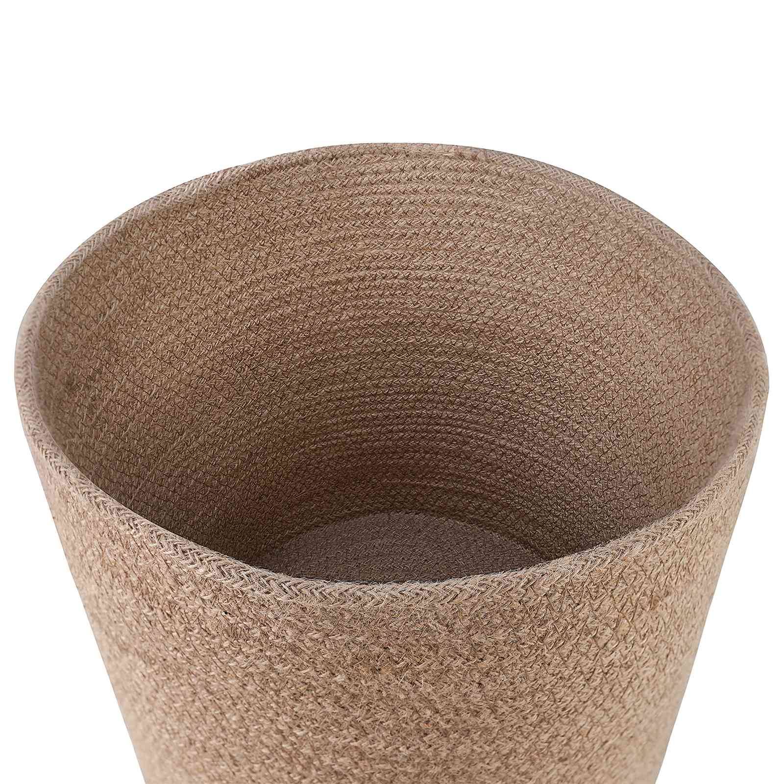Ensemble de 2 pots à plantes jute naturel 28 x 28 x 28 cm, Poids:2.08kg - PANGIVO - Image 3